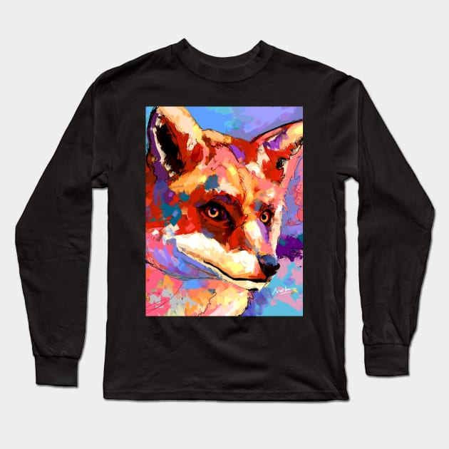 Fox Long Sleeve T-Shirt by mailsoncello